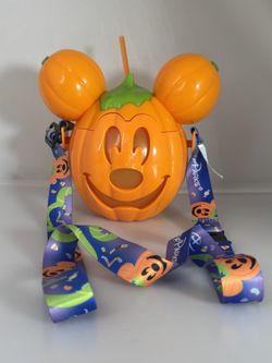 2024 Disneyland Park Exclusive Halloween Mickey Pumpkin Sipper Jack o Lantern 