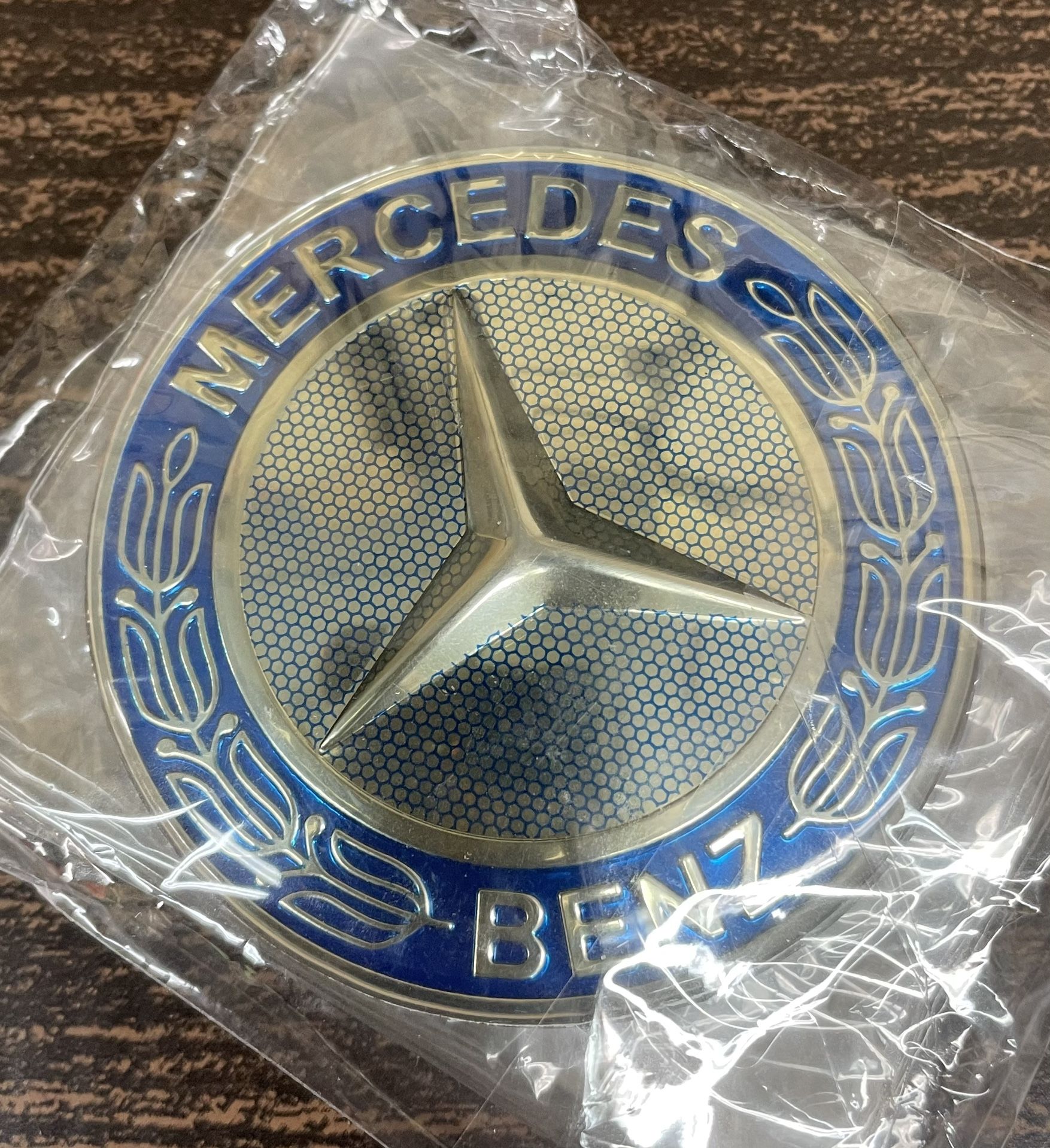 Mercedes Benz 65mm Aluminium Stickers X4