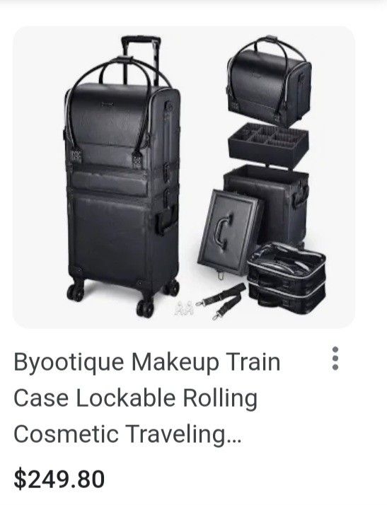 MUST SEE HALF PRICE Byootique Rolling Maleup Case