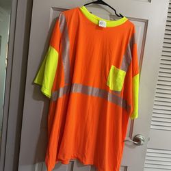Spot Lite Orange Reflective Construction Shirt Size 5X