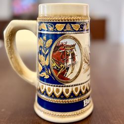 Set of 4 Vintage Anheuser-Busch Budweiser Clydesdale Steins – New/Mint Condition