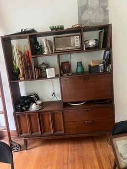 Rare Midcentury Shelving Unit Room Divider