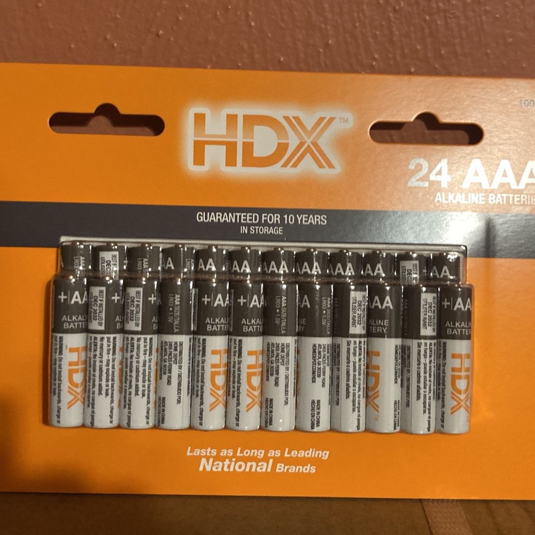 Hdx aaa deals batteries