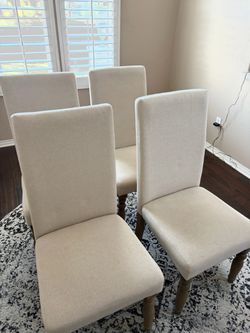 Set of 4 Upholstered Dining Chairs