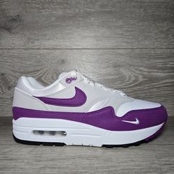 Nike Air Max 1 - White / Bold Berry / Grey HF1194-101 Womens 8.5 (Mens 7) NEW