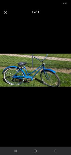 Vintage Schwinn Cruiser Bike - Gorgeous Electric Blue