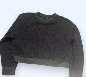 Zara Cropped Crewneck Sweatshirt