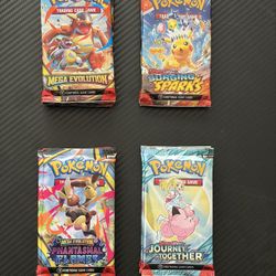 Pokemon Booster Packs Assortment Of Loose Packs