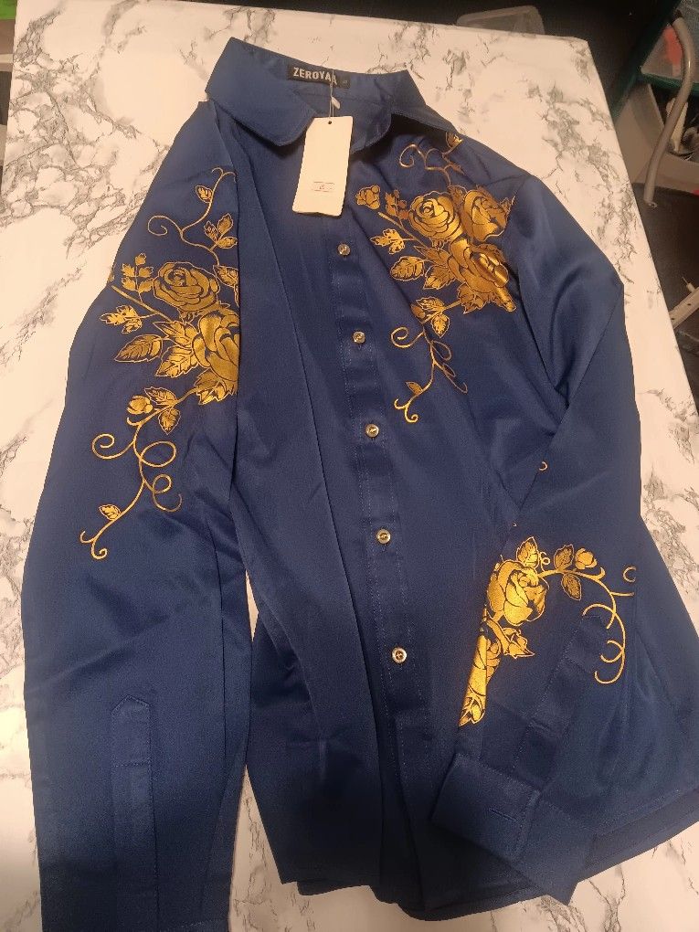 Men's Long Sleeve Button Down Shirt 