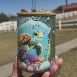 Sea Turtle Snow Globe Mug