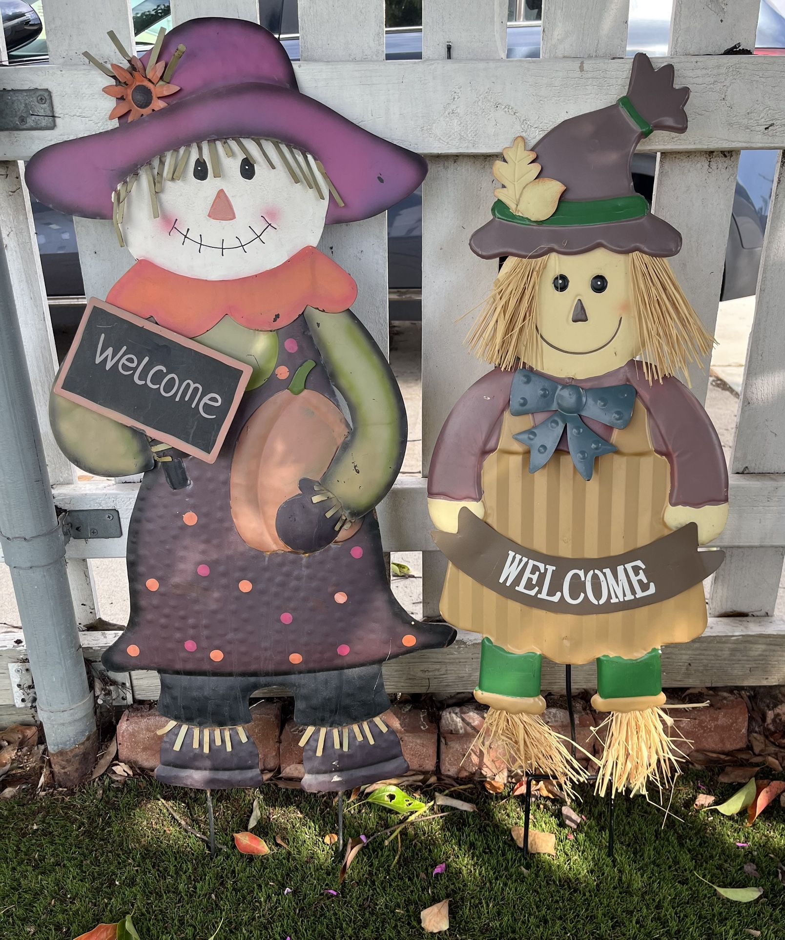 Halloween Scarecrow Yard Stake Decorations