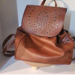 Vegan Leather backpack purse