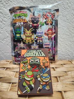 TMNT x Godzilla Figural Bag Clip