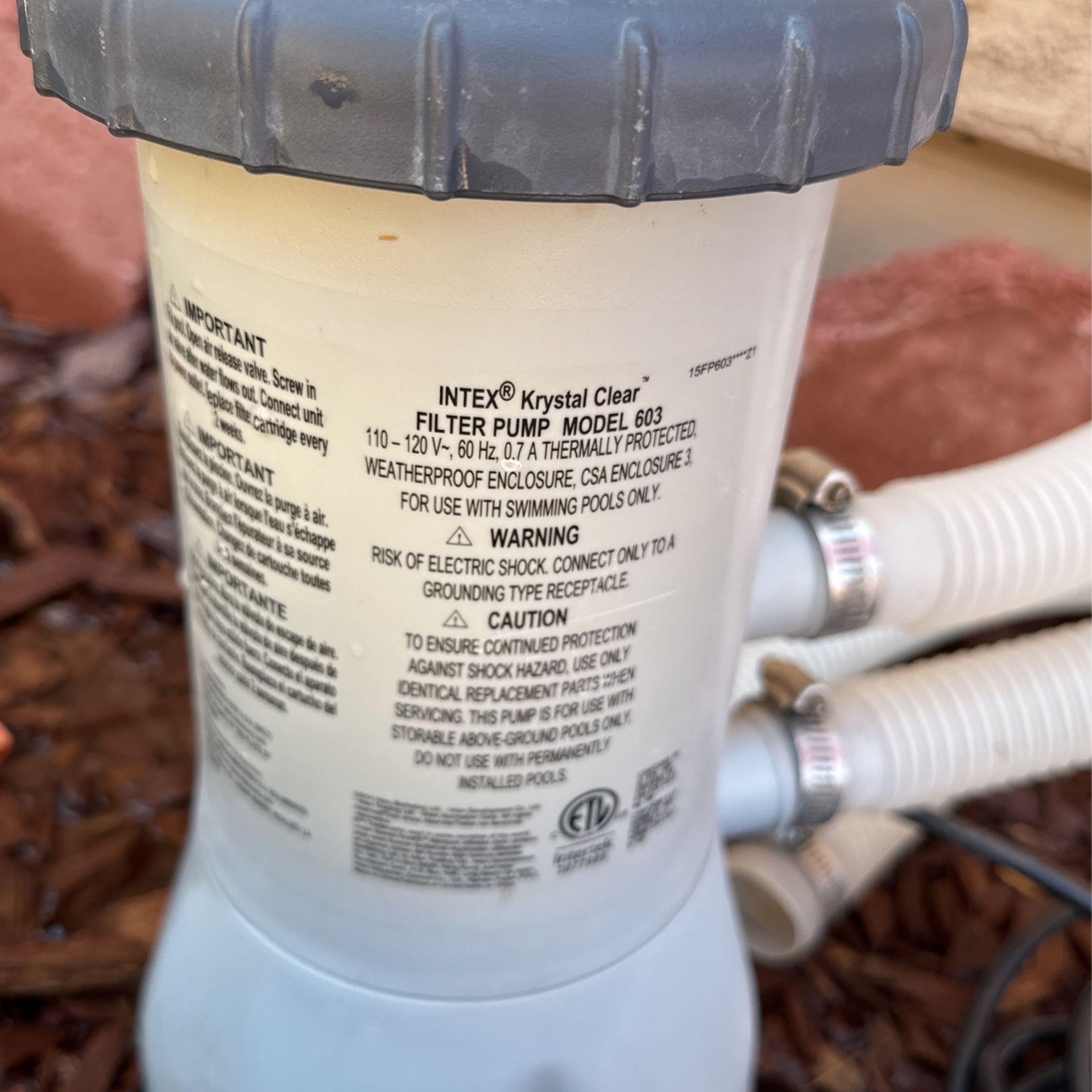 Intex Krystal Clear Model 603 Filter Pump Not Working edu.svet.gob.gt