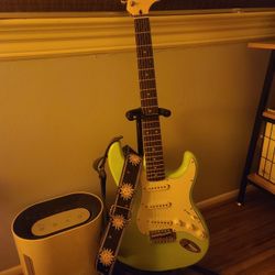 Fender Strat (Squier) in Sea Foam Green 2020