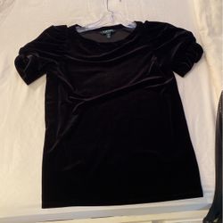 Black Velvet Top