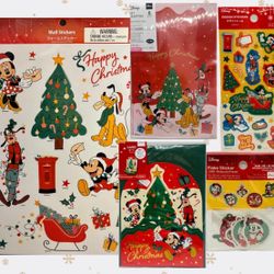Disney Mickey & Friends Holiday Decals, Gift Bags, Stickers & Pop Up Card Set