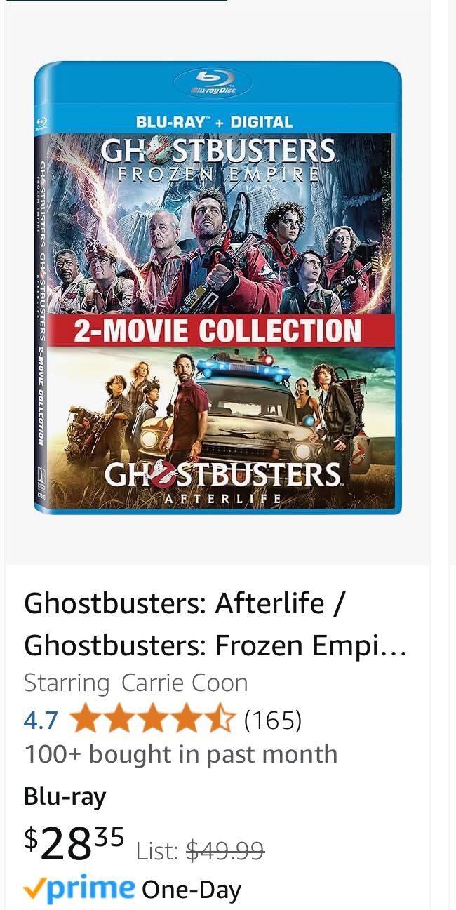 Ghostbusters: Afterlife / Ghostbusters: Frozen Empire -Blu-ray Set