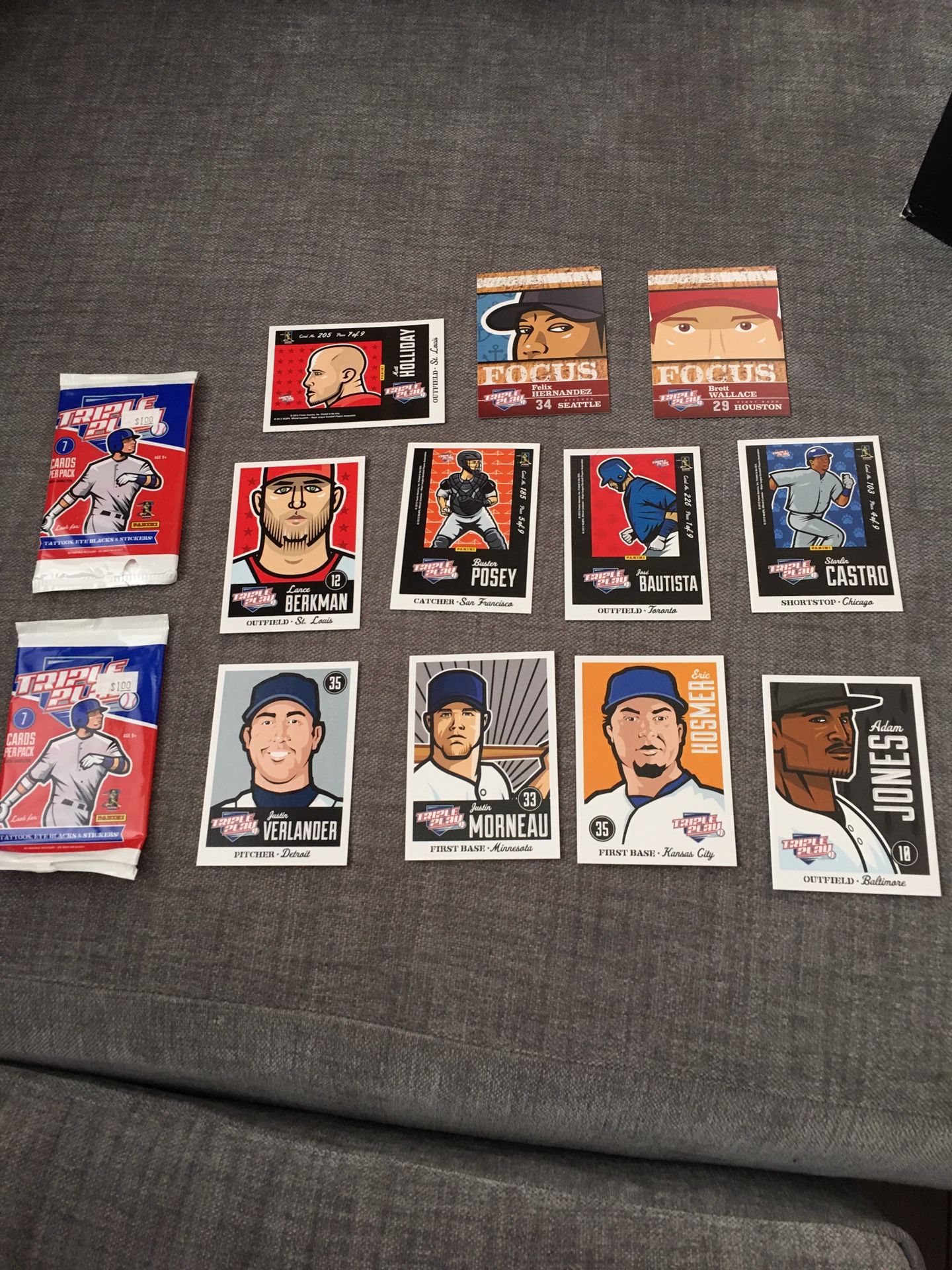 Triple Play panini MLB baseball cards