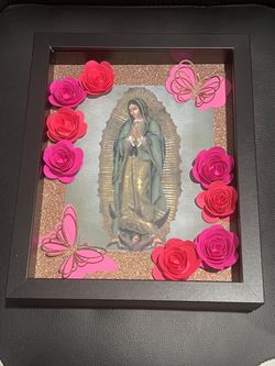 Shadow Box Virgin Mary