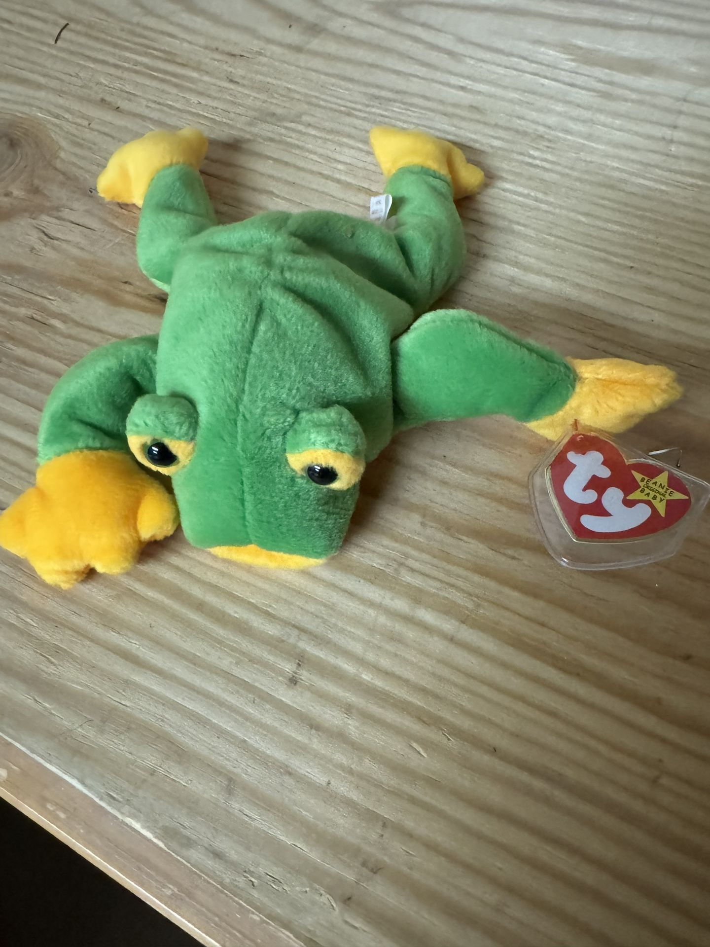 Frog beanie baby