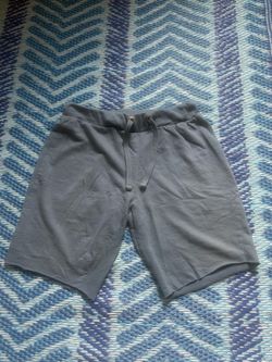 Blue cotton shorts with drawstring waist #summer #loungewear