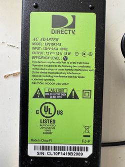Genuine DirecTV AC Original Adapter Power Supply Charger 12v