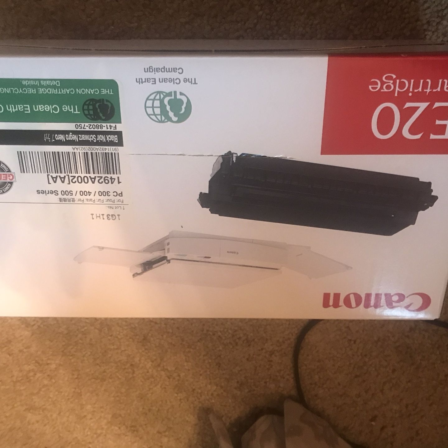 New in the box canon E20 cartridge