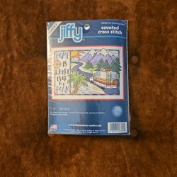 Jiffy "OUR ROAMING HOME" Counted Cross STITCH 