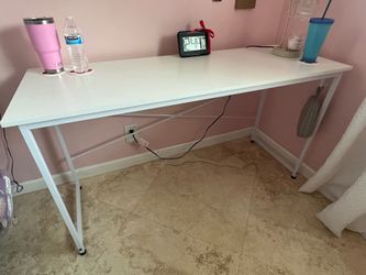 White desk