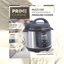 Brand new in the box multi use programmable 4 quart pressure cooker
