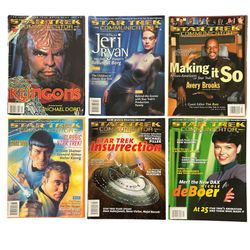 Star Trek Communicator Magazine 6 Issues Official Fan Club Vintage 1(contact info removed)
