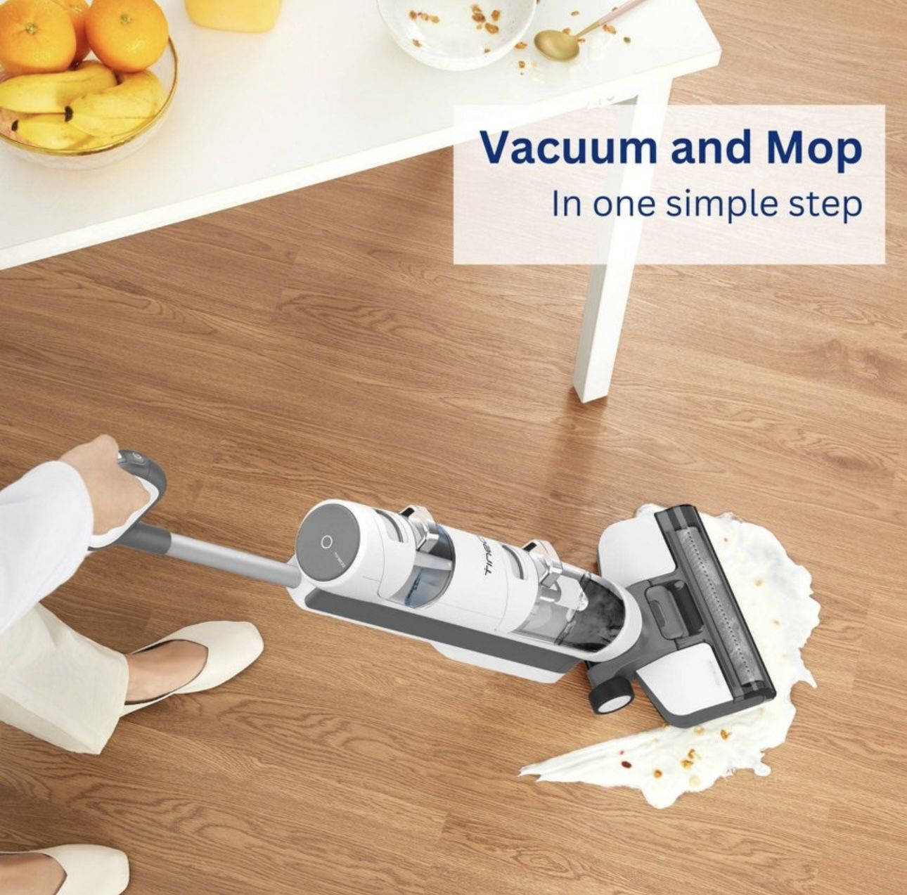 iFloor 3 Complete Cordless Wet/Dry Vacuum Cleaner and Hard Floor Washer with Accessory Pack, White and Gray