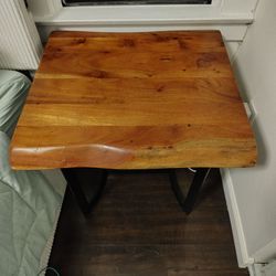 2 wooden end tables for sale