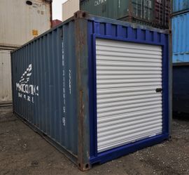 20'ft Used Modified Shipping Containers - Rollup Door - Roll up Doors