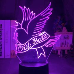 3D Night Light Led for Home Decoration Gift for Fans Bedroom Decor Light Led Sensor Color Changing Work Desk Lamp-Remote Control(Z02)