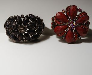 Floral Cuff Braclet Set