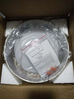 Hamilyeah Flush Mount Ceiling Light Fixture 10 Inch, 15W LED Ceiling Light With Fabric Shade, Modern Hallway Lighting Fixtures Ceiling Mount, Drum Bed