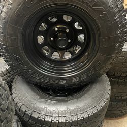 Toyo Open Country A/T2 LT235/75R15 104/101S Load Range C A/T tires with black Rims 