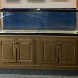 130 Gallon Fish Tank With Cabinet