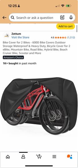 Bike cover (fits at least two bikes)
