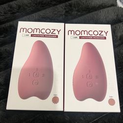 Set Of 2 Momcozy Warming Lactation Massager 2-in-1, Soft Breast Massager for Breastfeeding, Heat + Vibration