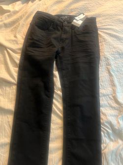 Black denim slim fit jeans