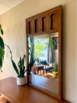Mid-Century Modern Kent Coffey Walnut Mirror