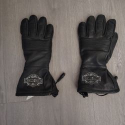Harley leather gloves/Size Medium mens