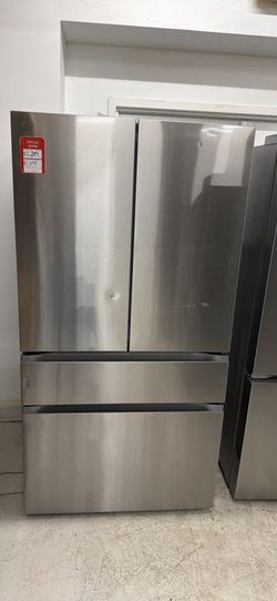 💥Great Save💥 30 cu. ft. SMART Standard Depth MAX French Door Refrigerator with Internal Water Dispenser in PrintProof Stainless Steel