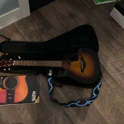 Good condition medium size guitar