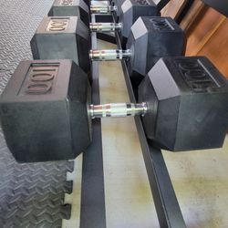 Dumbbells By Troy Barbell VTX 55lbs To 100lbs Total Of 1550lbs