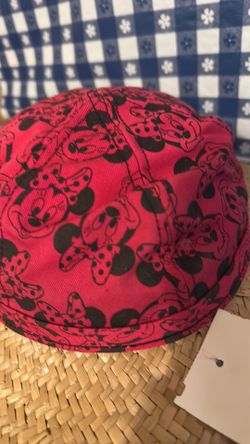 One size fits all straw and Disney mini hat