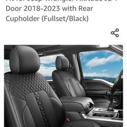 🌴Jeep JL Seat Covers Full Black Set🌴
